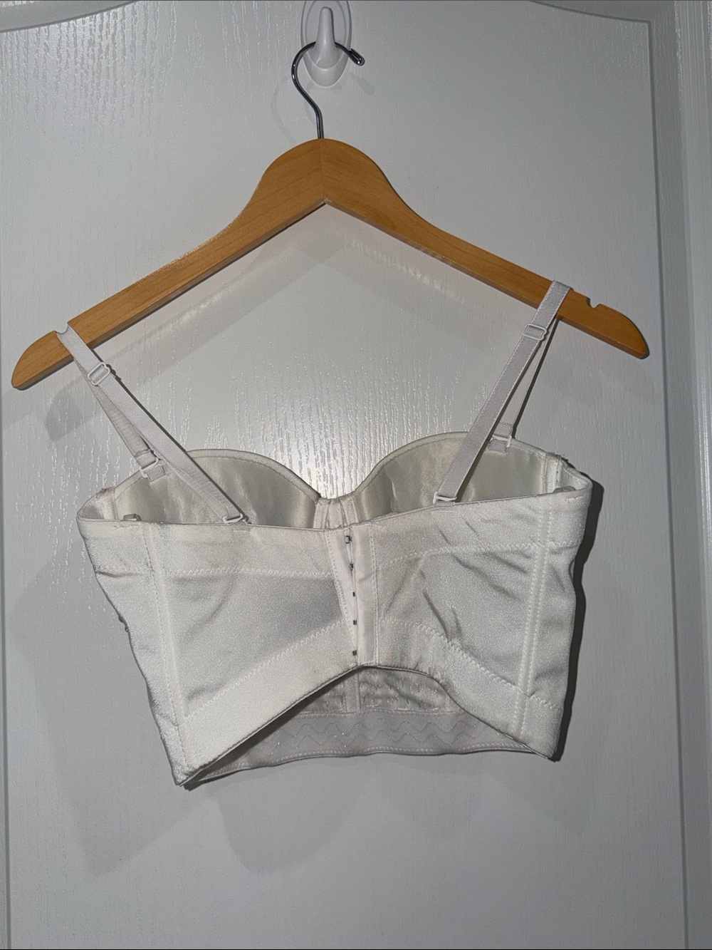 Windsor White Embellished Bustier Crop Top - Beaded size small - Picture 5 of 5